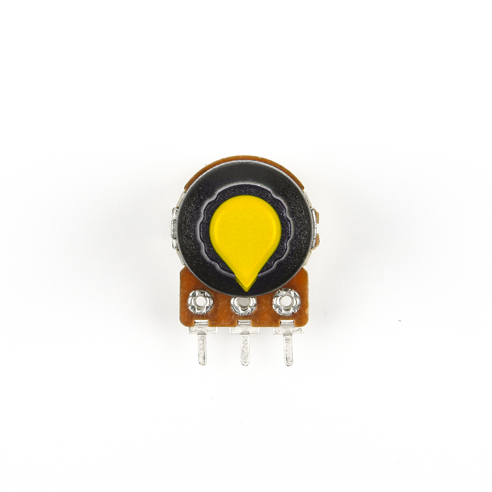 Жёлтая крышка для потенциометра WH148 15мм*17мм